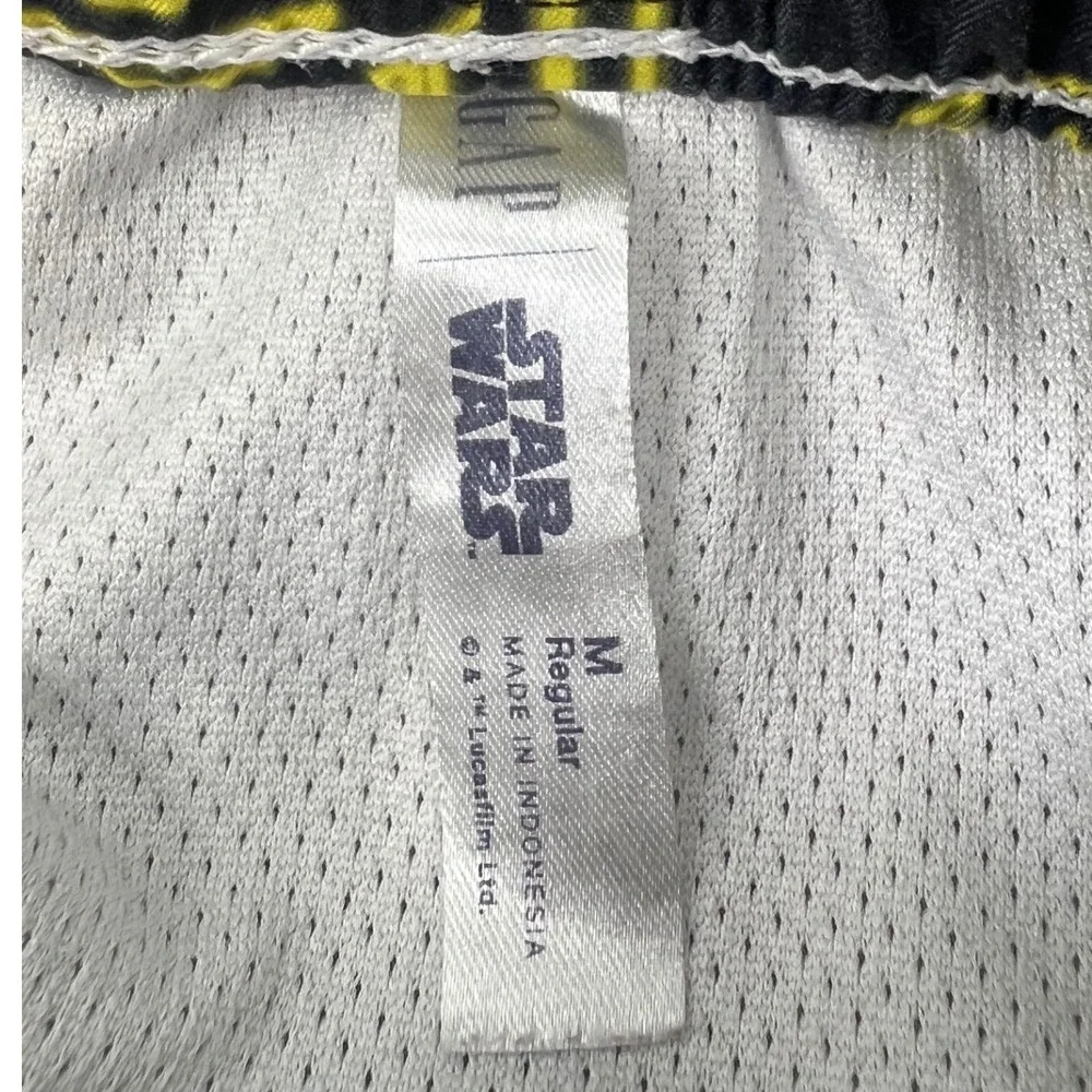 Gap Kids Star Wars Swim Trunks Black Neon Yellow Board Shorts Boys Medium M 8